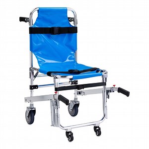 LINE2design-USA-Evacuation 4 Wheel EMS Stair Chair Lift with Patient Restraints Straps & Grip Handles