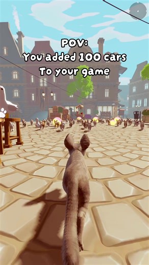 Yes I added 100 cars to my game #gaming #gamedesign #indiegames #gamedev #fyp