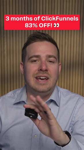 Get 3 months of the ClickFunnels Scale plan for just $99. That’s 83% off the normal $197/month price. Access funnels, websites, CRM, email, automations, payments, and more – all in one platform. ⬇️ Click below to lock in this deal. ⬇️ | ClickFunnels