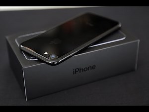 Jet Black iPhone 7 Unboxing and First Impressions (HD)
