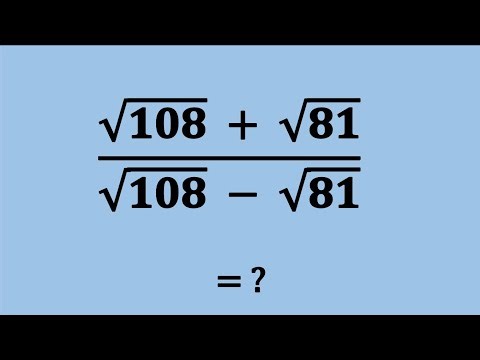 Nice Square Root Simplification Math Problem | Algebra Problems | How to Simplify?