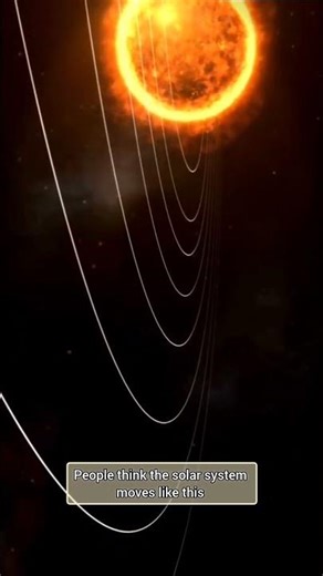 How does our solar system actually move? #shorts