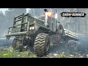 SnowRunner Mod - Driving Up And Down The Mountain In The Pacific P12 Roughneck! Part 14
