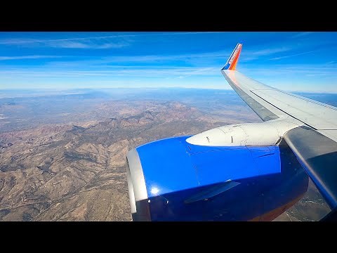 Southwest Airlines 737-700 Beautiful Sunny Landing in Phoenix (PHX)