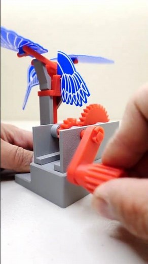 Fully 3D-Printed Hummingbird Automation #3dprinting #toys #automation #hummingbird #handcraft