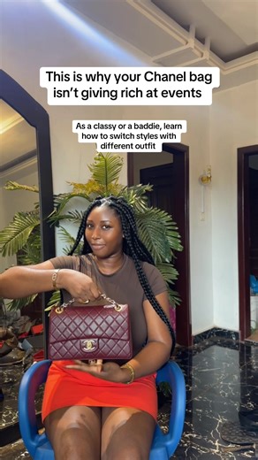 This Chanel classic flap is a must have. One thing is, Fashion is versatile, yes, you can style a “casual or everyday” bag for dinner depending on your outfit. But if you’re still learning, start here. Master the basics first… then break the rules later 💅🏽. I hope this helps. Bag is available. Kindly WhatsApp us on 0545419808 #chanelstyle #bagstyling #stylingtips #luxuryfashion #classystyle