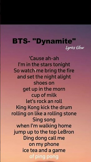✨ Dynamite | BTS (방탄소년단) | Full English Lyrics | Feel the Energy & Vibes of BTS! ✨