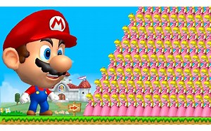 [新超马Wii Mod]巨头马里奥大战克隆碧琪军团