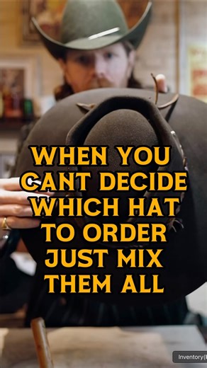 Problem, you can’t decide what hat you want. well, why don’t you just mix all of your favorite styles into one? That’s what this customer did. He loved the gunslinger style, the cavalry style and the coffin top. I gotta say this mixing match came out perfect. Which hat styles would you combine together? Stay wild | Wild Hats