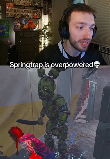 FNAF is scary😭 #dbd #deadbydaylight #gaming #horror #fyp | spring trap fnaf