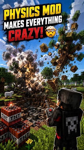Minecraft Physics Mod Makes Everything CRAZY! 🤯💥