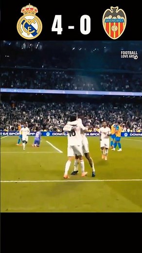 Real Madrid 4-0 Valencia | All 4 Goals Highlights | La Liga 2025 #mbappe #RealMadrid#FootballShorts