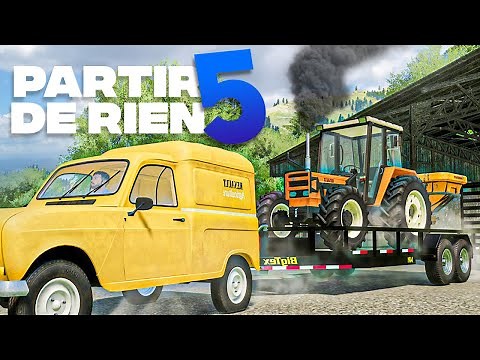 Construction du premier BATIMENT AGRICOLE ! | Partir De Rien Saison 5 #03 | (Farming Simulator 22)