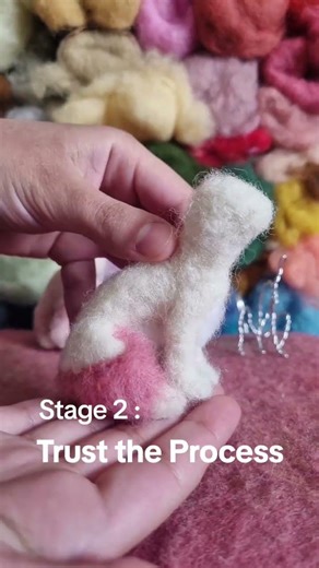 The Stages of Needle Felting! #needlefelting #woolencraft