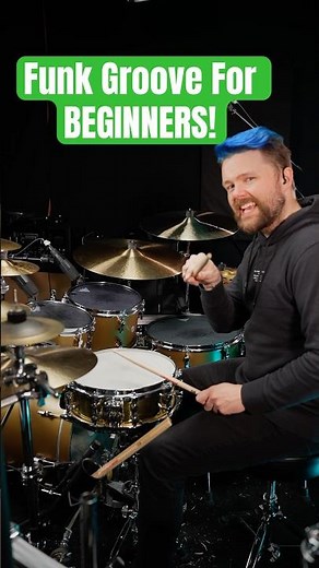 A FUNKY Groove Perfect For Beginner Drummers!
