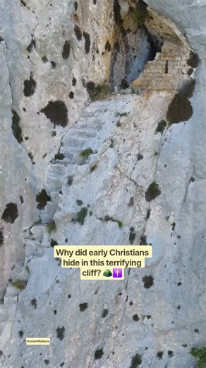 Why Did Monks Build a Church Inside a Cliff? 🤯 #ancienthistory #history #shorts #christian