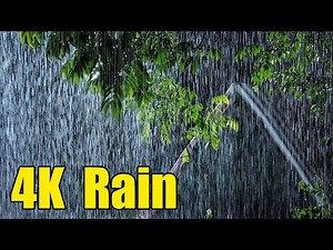Fall Asleep Fast on Stormy Night | 4K Tropical Heavy Rain & Very Intense Thunder Sounds in Forest