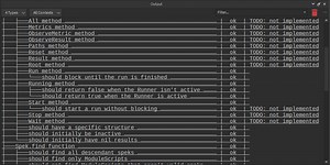 Don't underline links in output panel