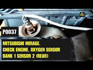 MITSUBISHI MIRAGE. OXYGEN SENSOR BANK 1 SENSOR 2 CHECK ENGINE.