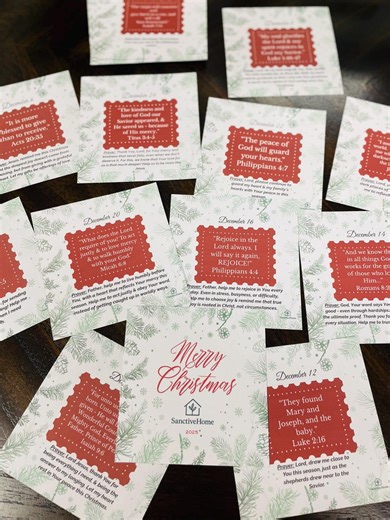 Christian Advent Calendar Scripture Cards: 25 Days of Christmas (PDF Printable) - Etsy