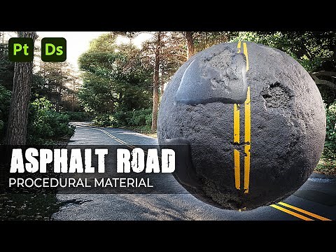Asphalt Road - Substance Designer Material