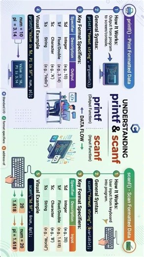 printf and scanf statements # C language
