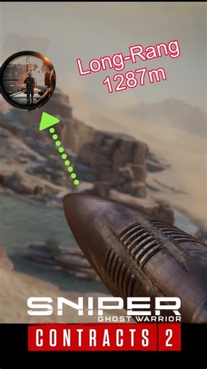 Long Range Legends 1287m 🎯| Sniper ghost warrior contracts #shorts