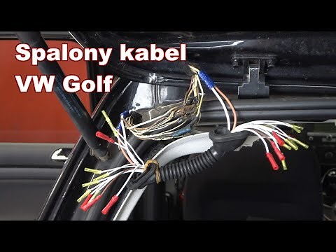 Naprawa wiązki elektrycznej tylnej klapy VW Golf