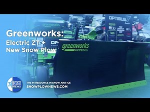 Greenworks Commercial’s Latest Venture: The Electric ZT with an All New Snow Plow