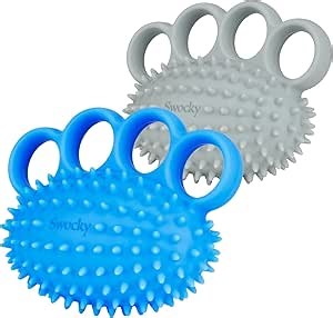 Swokcy Stress Balls for Adults – Hand Exercise Ball & Squeeze Ball Grip Strength Trainer for Finger Therapy, Stress Relief, and Hand Workout(2 pack)