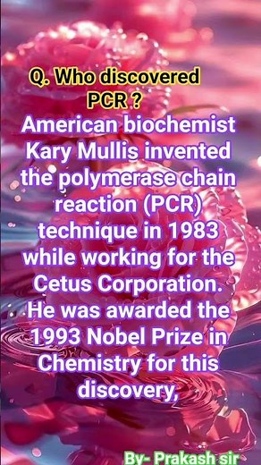 #viral #biology discovery of PCR