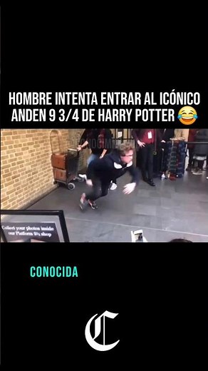 🤣 Man tries to enter Platform 9 3/4 in London 🪄🧙🏻‍♂️ #comedy #humor #trivia #didyouknow