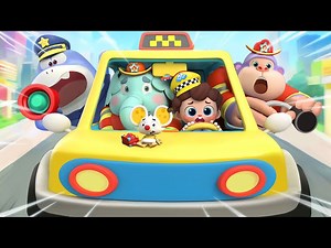 Taxi Rescue Song | Cars Rescues | Fireman, Policeman | Nursery Rhymes & Kids Songs | BabyBus - Videos For Kids