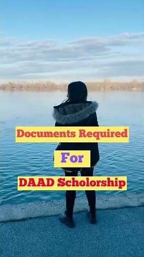 Documents required for DAAD scholarship
