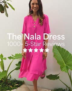 Light, travel-friendly and flattering 👗 Whether at home or on holiday the Nala Dress drapes beautifully, feels cool on warm days and packs small. Shop the Nala Dress for $59.95 > https://bluebungalow.com.au/collections/the-nala-dress | Blue Bungalow