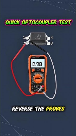 How to Test an Optocoupler Using a Multimeter and a Battery... #optocoupler #stem #optocouplers