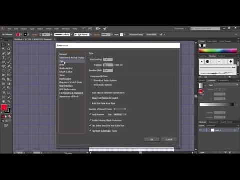 Adobe Illustrator CC Preferences