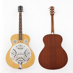 [Hot Item] Mahogany Round Neck Dobro Resonator Guitar