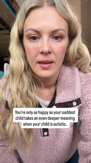 Kate on Instagram: "You’re only as happy as your saddest child takes an even deeper meaning when your child is autistic. #autism #parentinh"
