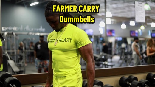 WHAT IS THE FARMER’S CARRY? No, it’s not something a farmer does. Well, they do, but it’s a movement you should be incorporating into your routine as well. The most commonly performed farmer’s carry is the dumbbell farmer’s carry. You pick up a pair of heavy dumbbells from the rack, grip tight at arm’s length, stand up straight and walk in a straight line for 20 to 100 yards and try not to drop them. MUSCLES TRAINED WITH THE FARMER’S CARRY EXERCISE Muscle and Fitness Logo Open menu button Open s