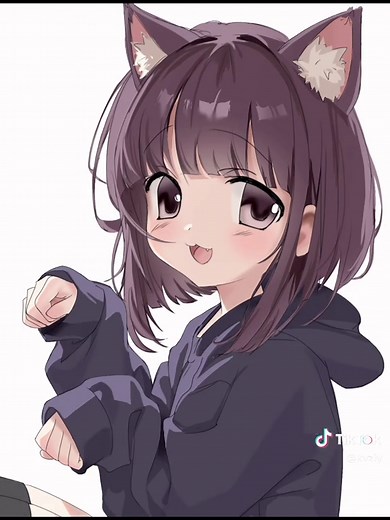 Cute Cat Girl Art: Speedpaint and moe Art Style