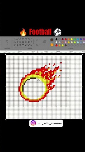 “99% quit before the fire appears 😳🔥”#shorts #pixelart #illustrative #art