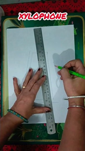 xylophone Drawing #art #easy drawing step by step