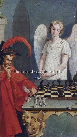 The Devil’s Checkmate by Friedrich Moritz August Retzsch (1831)