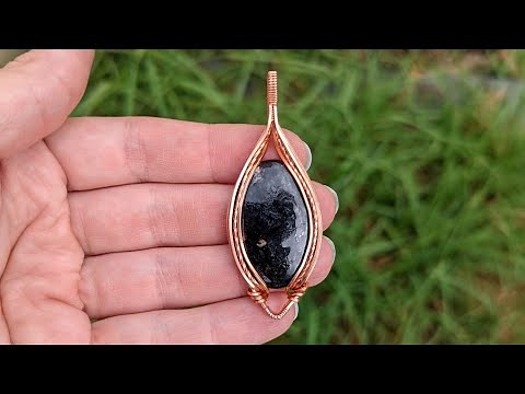 Non Swirly Cabochon Pendant Wire Wrapping Tutorial