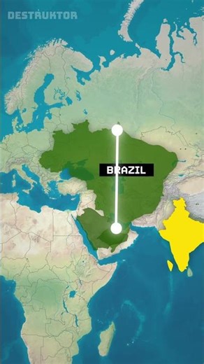 The Real Sizes Of Countries Will Shock You! Part 2 #shorts #geography