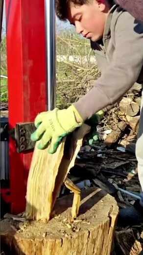 Vertical Log Splitter #logsplitter #firewood #woodwork