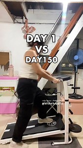 1.1M views · 3.7K reactions | Day 1 VS Day 150 of Treadmill Workout ‍♀️ #Exercise #HealthyLiving #SelfImprovement | Trishia Hope | Facebook