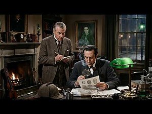 Basil Rathbone | Classic Sherlock Holmes Mystery | The Woman in Green (1945) HD English Full movie