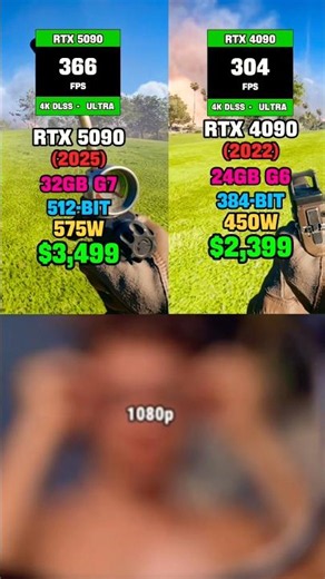😍THE BEST DUO😍 RTX 5090 VS RTX 4090 FPS TEST PERFORMANCE GAMING | 4k Benchmarks #gamingshorts